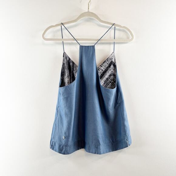 Lululemon Wake & Flow Racerback Tank Top Camisole Blue Denim Small - Picture 9 of 12